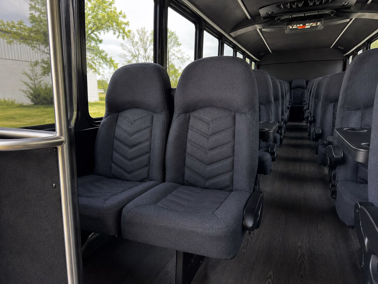 college station 18 passenger minibus interior