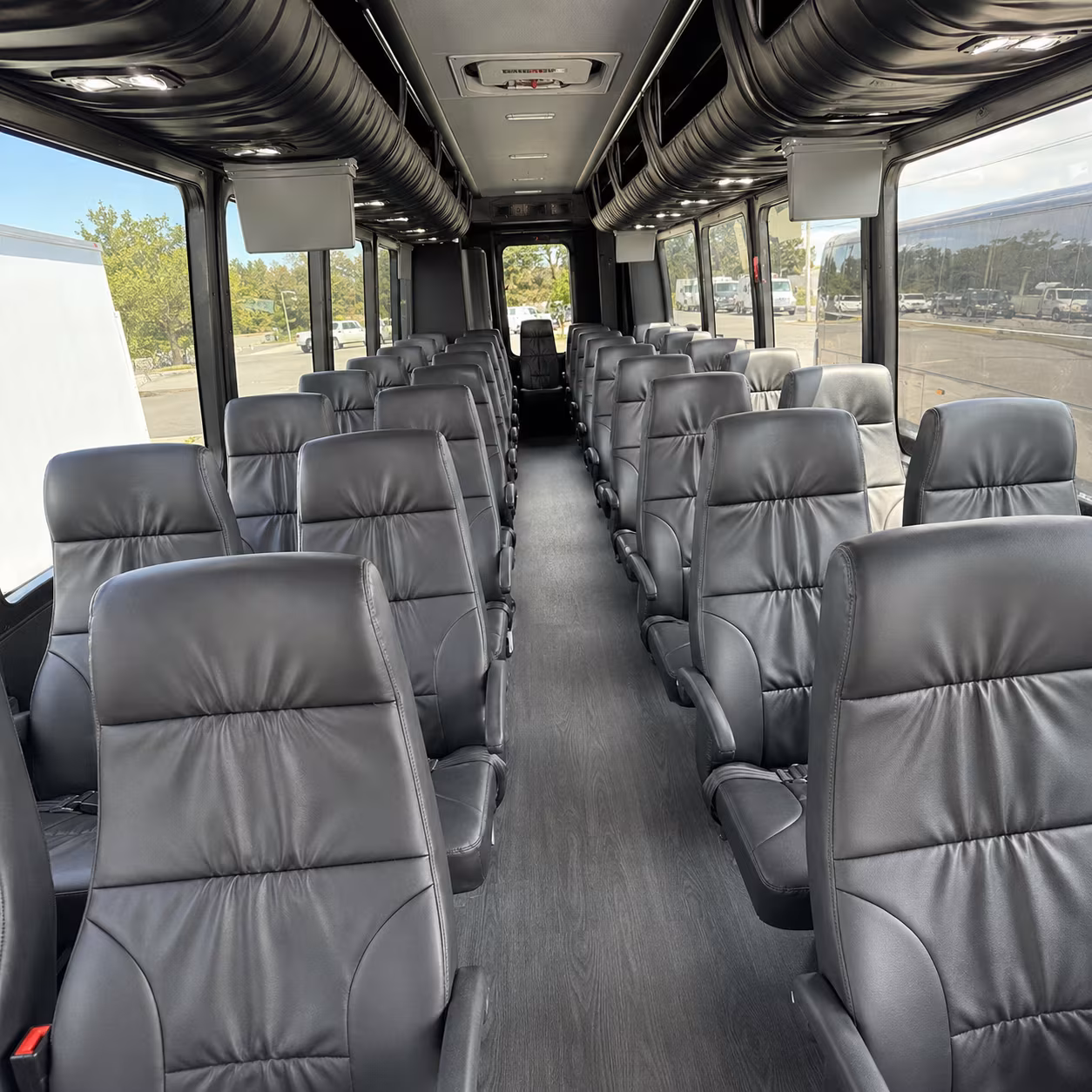 college station 25 passenger minibus interior