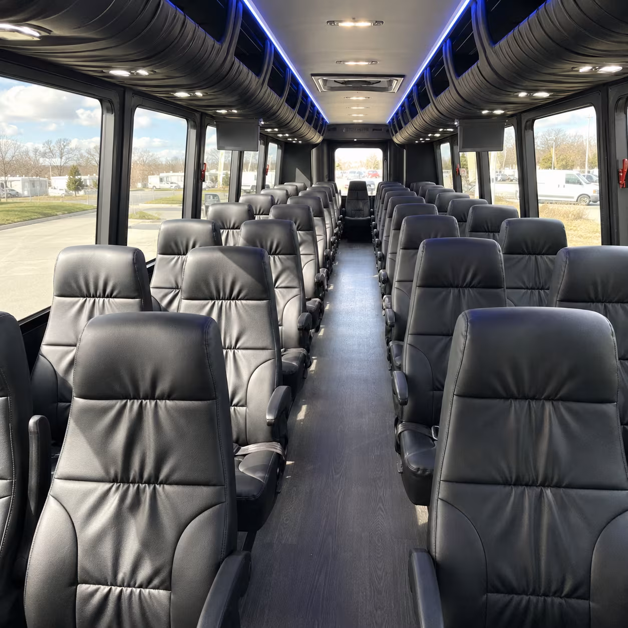 college station 30 passenger minibus interior