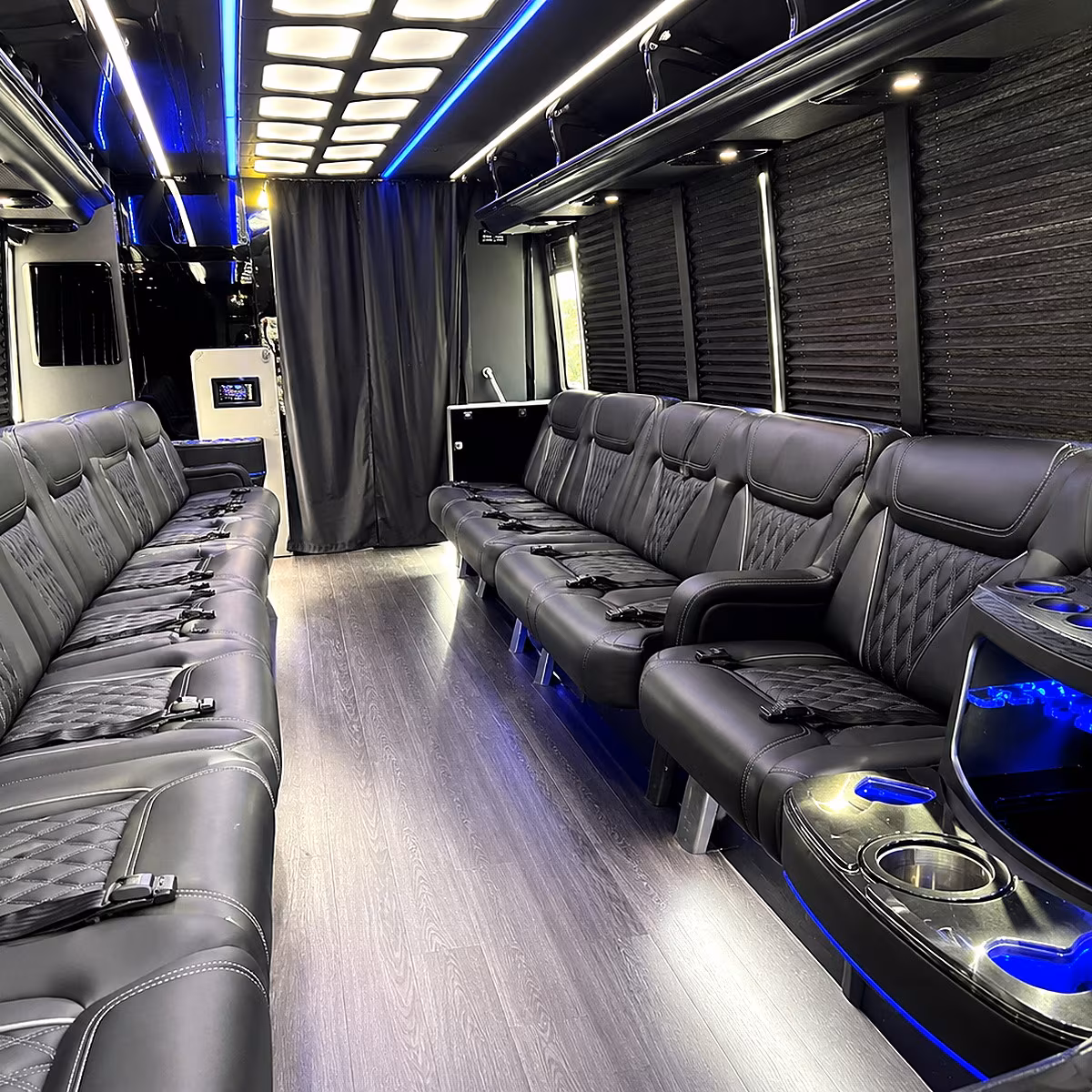 college station party bus inside