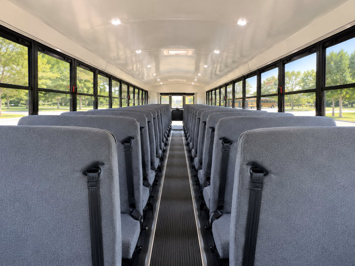 college station school bus interior