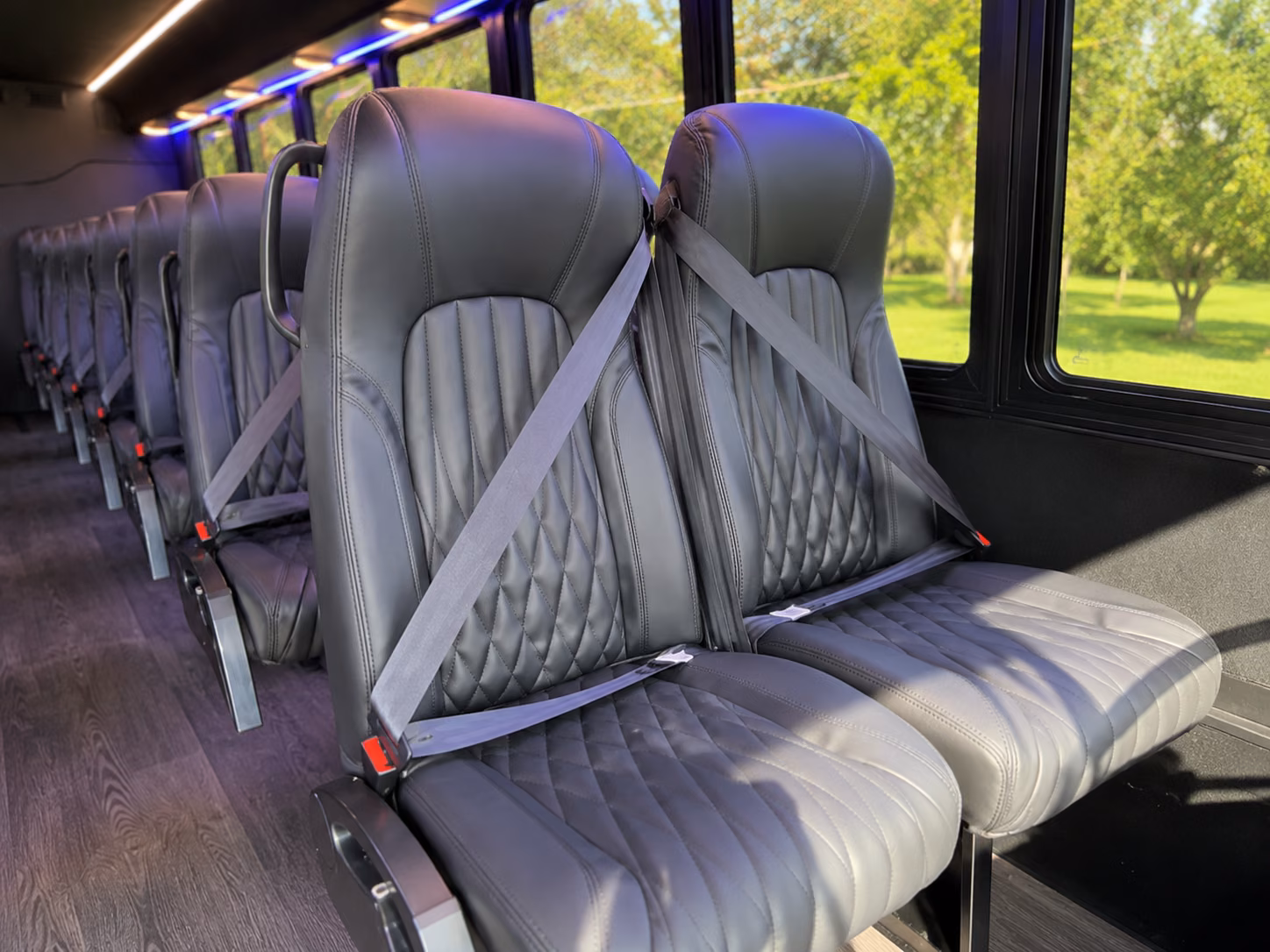 college station wine tour transportation onboard seating